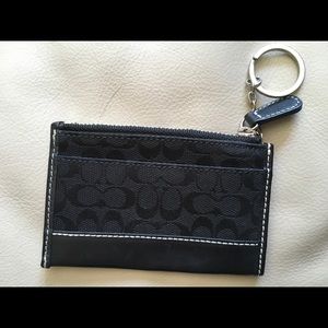 Coach keychain ID card & money holder